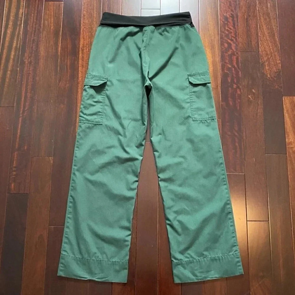 Professional Choice Scrubs Body Flex Top Foldover Pants Green Black Small - Picture 9 of 14